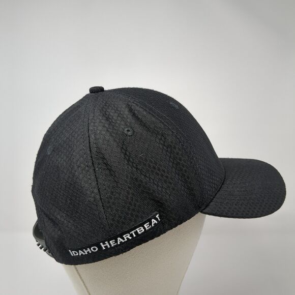Idaho Heartbeat Snapback Hat Black One Size Adjustable Embroidered 6 Panel - Picture 4 of 8